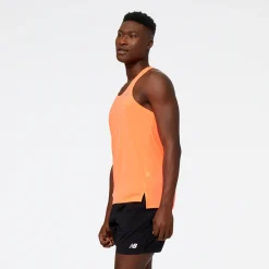 ODZIEZ BIEGOWA|BIEGANIE*New Balance ODZIEZ BIEGOWA|BIEGANIE Koszulka męska MT23220NDF – pomarańczowa