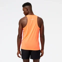 ODZIEZ BIEGOWA|BIEGANIE*New Balance ODZIEZ BIEGOWA|BIEGANIE Koszulka męska MT23220NDF – pomarańczowa