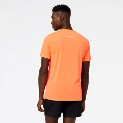 ODZIEZ BIEGOWA|BIEGANIE*New Balance ODZIEZ BIEGOWA|BIEGANIE Koszulka męska MT23222NDF – pomarańczowa