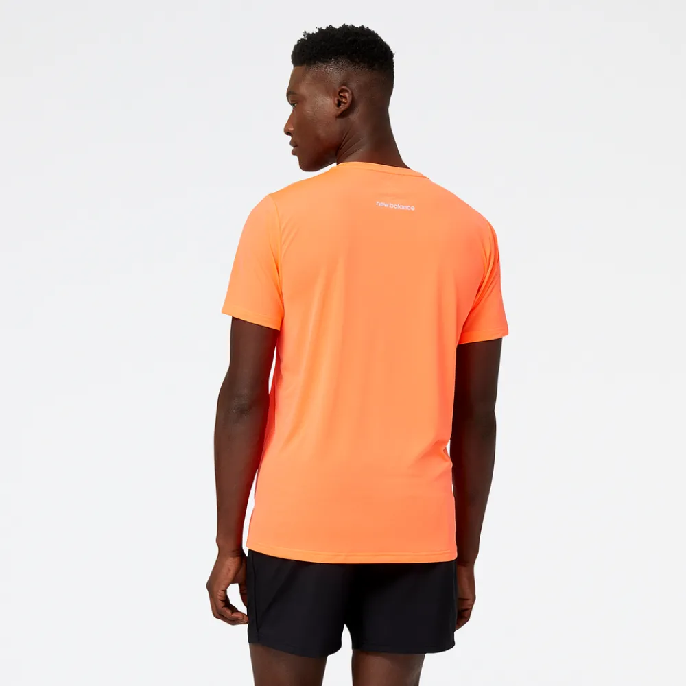 ODZIEZ BIEGOWA|BIEGANIE*New Balance ODZIEZ BIEGOWA|BIEGANIE Koszulka męska MT23222NDF – pomarańczowa