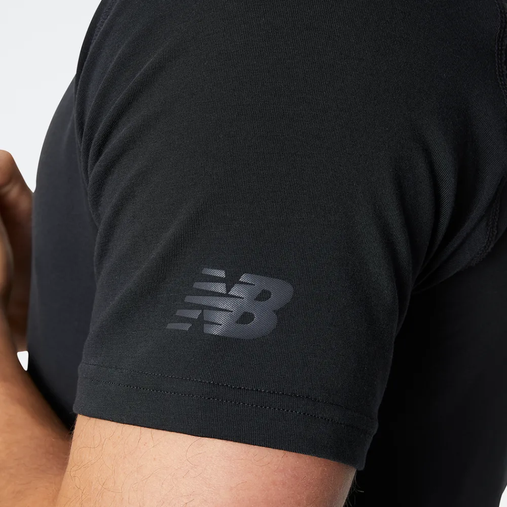 ODZIEZ BIEGOWA|BIEGANIE*New Balance ODZIEZ BIEGOWA|BIEGANIE Koszulka męska MT23059BK – czarna