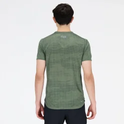 ODZIEZ BIEGOWA|BIEGANIE*New Balance ODZIEZ BIEGOWA|BIEGANIE Koszulka męska MT21263DON – zielone