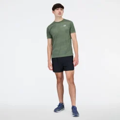 ODZIEZ BIEGOWA|BIEGANIE*New Balance ODZIEZ BIEGOWA|BIEGANIE Koszulka męska MT21263DON – zielone