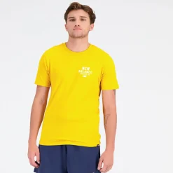 New Balance Koszulka męska MT31909VGL – żółta