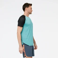 ODZIEZ BIEGOWA|BIEGANIE*New Balance ODZIEZ BIEGOWA|BIEGANIE Koszulka męska MT31241FAD – niebieska