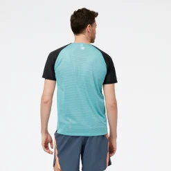 ODZIEZ BIEGOWA|BIEGANIE*New Balance ODZIEZ BIEGOWA|BIEGANIE Koszulka męska MT31241FAD – niebieska