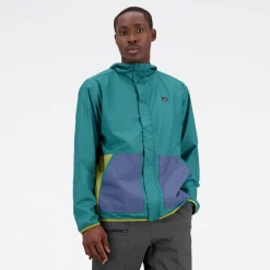 ODZIEZ BIEGOWA|BIEGANIE*New Balance ODZIEZ BIEGOWA|BIEGANIE Kurtka męska MJ31507VDA – zielona