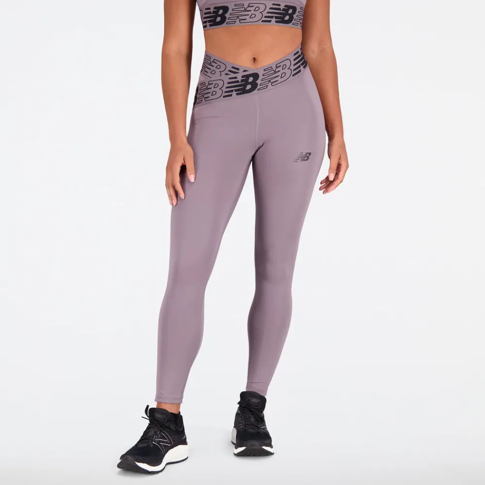 ODZIEZ BIEGOWA|BIEGANIE*New Balance ODZIEZ BIEGOWA|BIEGANIE Legginsy damskie WP21177ZNC – fioletowe