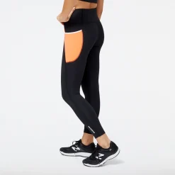 ODZIEZ BIEGOWA|BIEGANIE*New Balance ODZIEZ BIEGOWA|BIEGANIE Legginsy damskie WP21112NDF – czarne