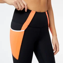 ODZIEZ BIEGOWA|BIEGANIE*New Balance ODZIEZ BIEGOWA|BIEGANIE Legginsy damskie WP21112NDF – czarne