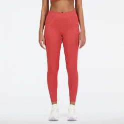 ODZIEZ BIEGOWA|BIEGANIE*New Balance ODZIEZ BIEGOWA|BIEGANIE Legginsy damskie WP21112ASU – czerwone