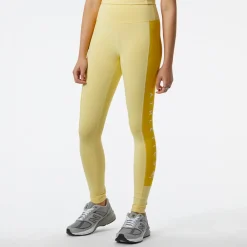 ODZIEZ BIEGOWA|BIEGANIE*New Balance ODZIEZ BIEGOWA|BIEGANIE Legginsy damskie WP23501HCM – żółte
