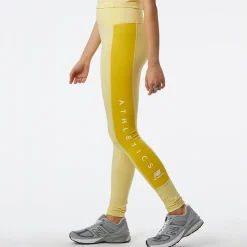 ODZIEZ BIEGOWA|BIEGANIE*New Balance ODZIEZ BIEGOWA|BIEGANIE Legginsy damskie WP23501HCM – żółte