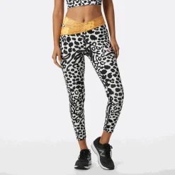 ODZIEZ BIEGOWA|BIEGANIE*New Balance ODZIEZ BIEGOWA|BIEGANIE Legginsy WP21178BKW – czarno–białe