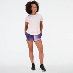 ODZIEZ BIEGOWA|BIEGANIE*New Balance ODZIEZ BIEGOWA|BIEGANIE Spodenki damskie WS23229LLC – fioletowe