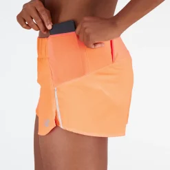 ODZIEZ BIEGOWA|BIEGANIE*New Balance ODZIEZ BIEGOWA|BIEGANIE Spodenki damskie WS21267NDF – pomarańczowe