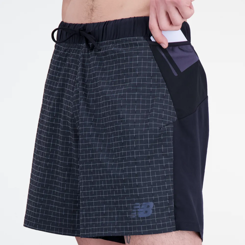 ODZIEZ BIEGOWA|BIEGANIE*New Balance ODZIEZ BIEGOWA|BIEGANIE Spodenki męskie MS31255BK – czarne