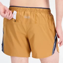 ODZIEZ BIEGOWA|BIEGANIE*New Balance ODZIEZ BIEGOWA|BIEGANIE Spodenki męskie MS21278TOB – brązowe