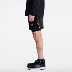ODZIEZ BIEGOWA|BIEGANIE*New Balance ODZIEZ BIEGOWA|BIEGANIE Spodenki męskie MS33282BK – czarne