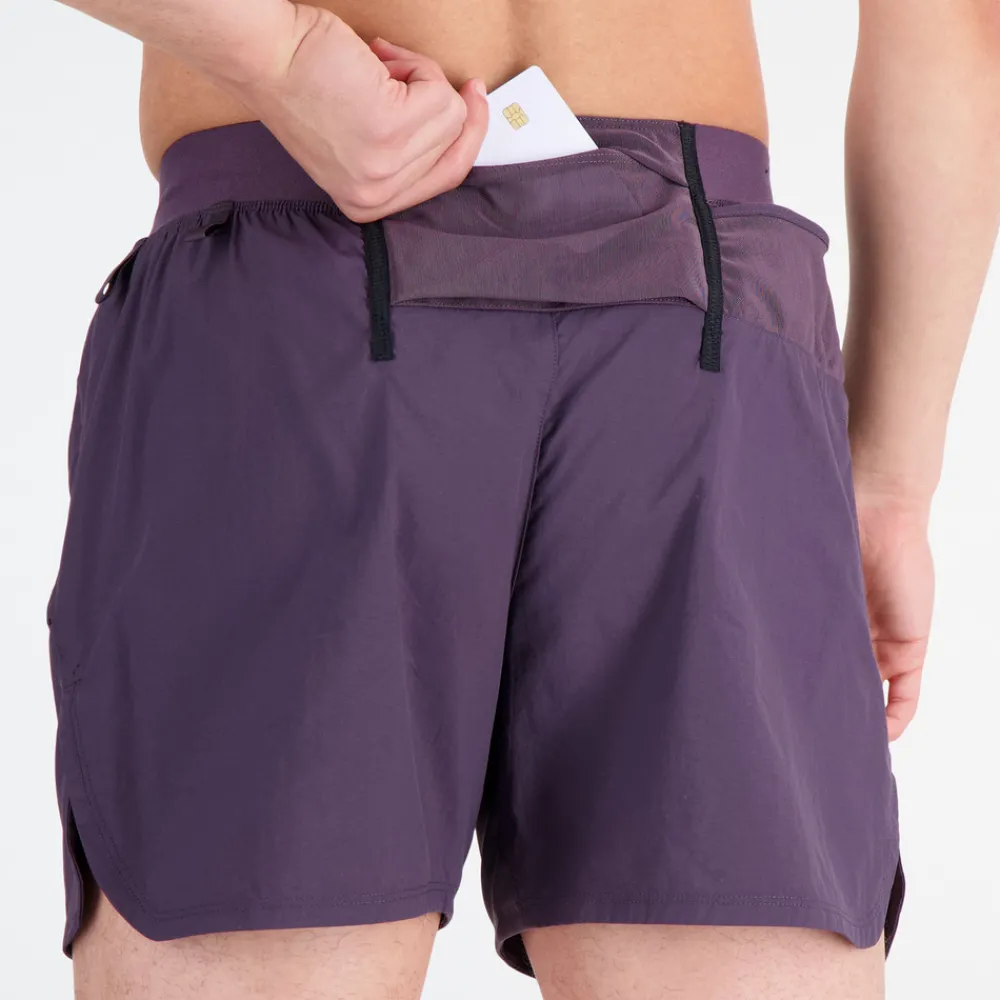 ODZIEZ BIEGOWA|BIEGANIE*New Balance ODZIEZ BIEGOWA|BIEGANIE Spodenki męskie MS33278ILL – fioletowe