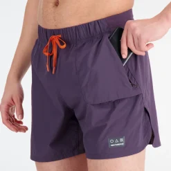 ODZIEZ BIEGOWA|BIEGANIE*New Balance ODZIEZ BIEGOWA|BIEGANIE Spodenki męskie MS33278ILL – fioletowe