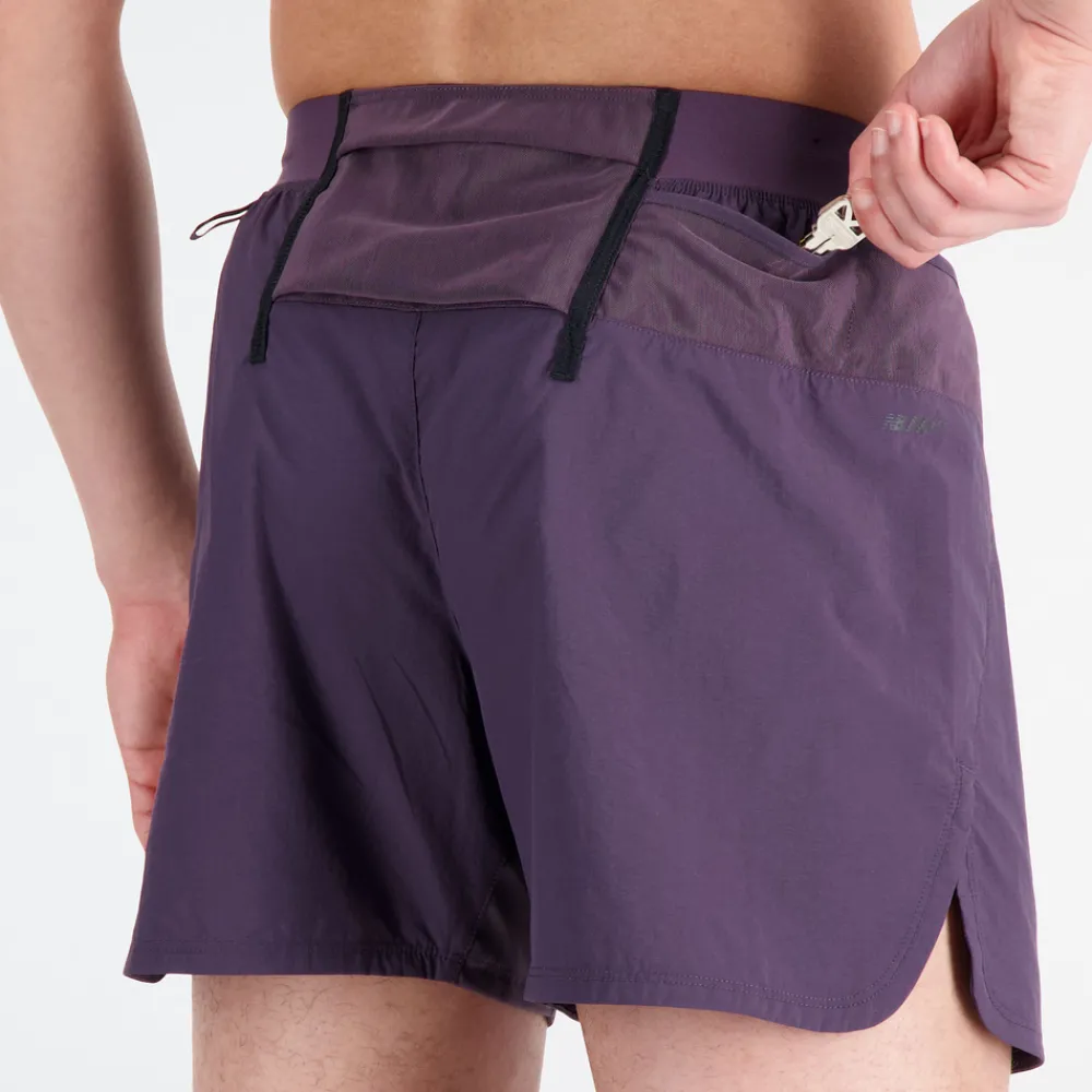 ODZIEZ BIEGOWA|BIEGANIE*New Balance ODZIEZ BIEGOWA|BIEGANIE Spodenki męskie MS33278ILL – fioletowe