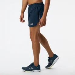 ODZIEZ BIEGOWA|BIEGANIE*New Balance ODZIEZ BIEGOWA|BIEGANIE Spodenki męskie MS21268NGO – granatowe