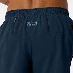 ODZIEZ BIEGOWA|BIEGANIE*New Balance ODZIEZ BIEGOWA|BIEGANIE Spodenki męskie MS21268NGO – granatowe