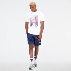 ODZIEZ BIEGOWA*New Balance ODZIEZ BIEGOWA Spodenki męskie MS23583NNY – granatowe