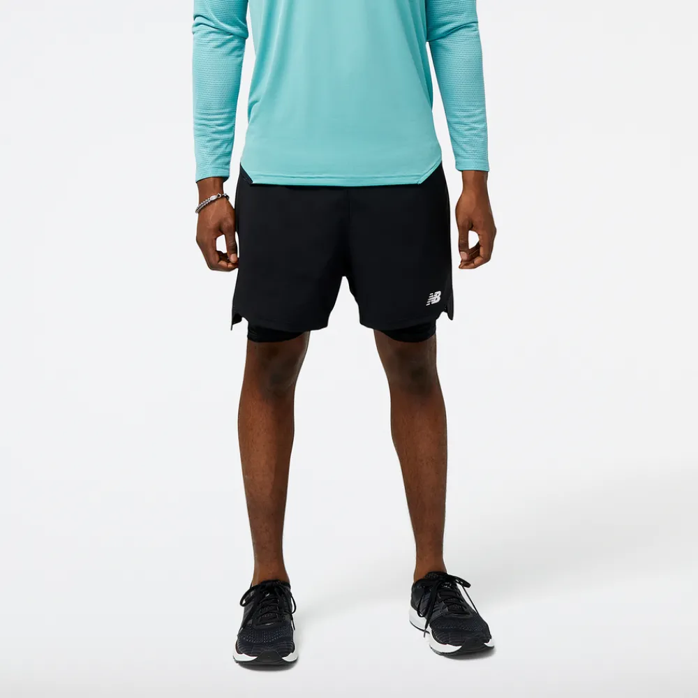 ODZIEZ BIEGOWA|BIEGANIE*New Balance ODZIEZ BIEGOWA|BIEGANIE Spodenki męskie MS31244BK – czarne