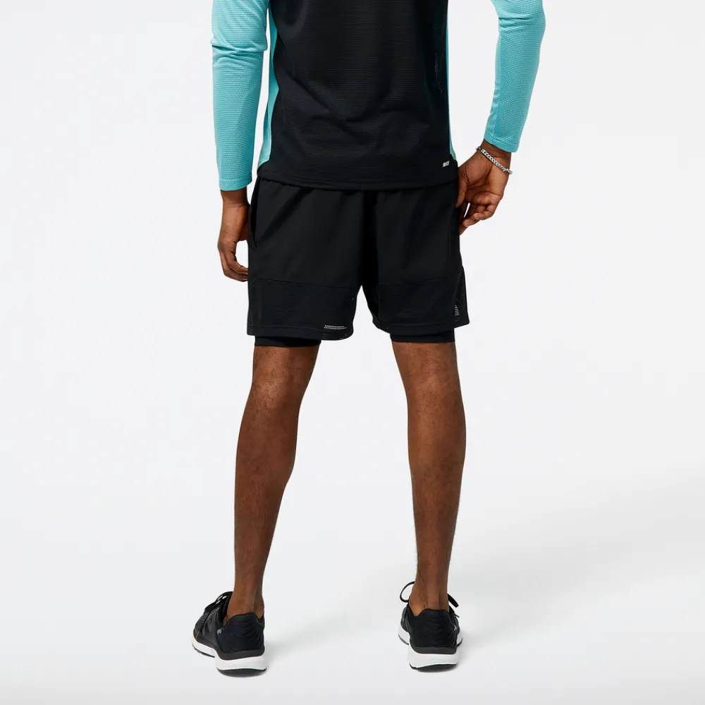 ODZIEZ BIEGOWA|BIEGANIE*New Balance ODZIEZ BIEGOWA|BIEGANIE Spodenki męskie MS31244BK – czarne