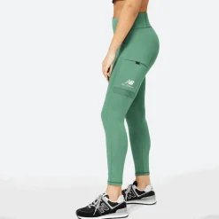 ODZIEZ BIEGOWA|BIEGANIE*New Balance ODZIEZ BIEGOWA|BIEGANIE Spodnie damskie WP21506JD – zielone