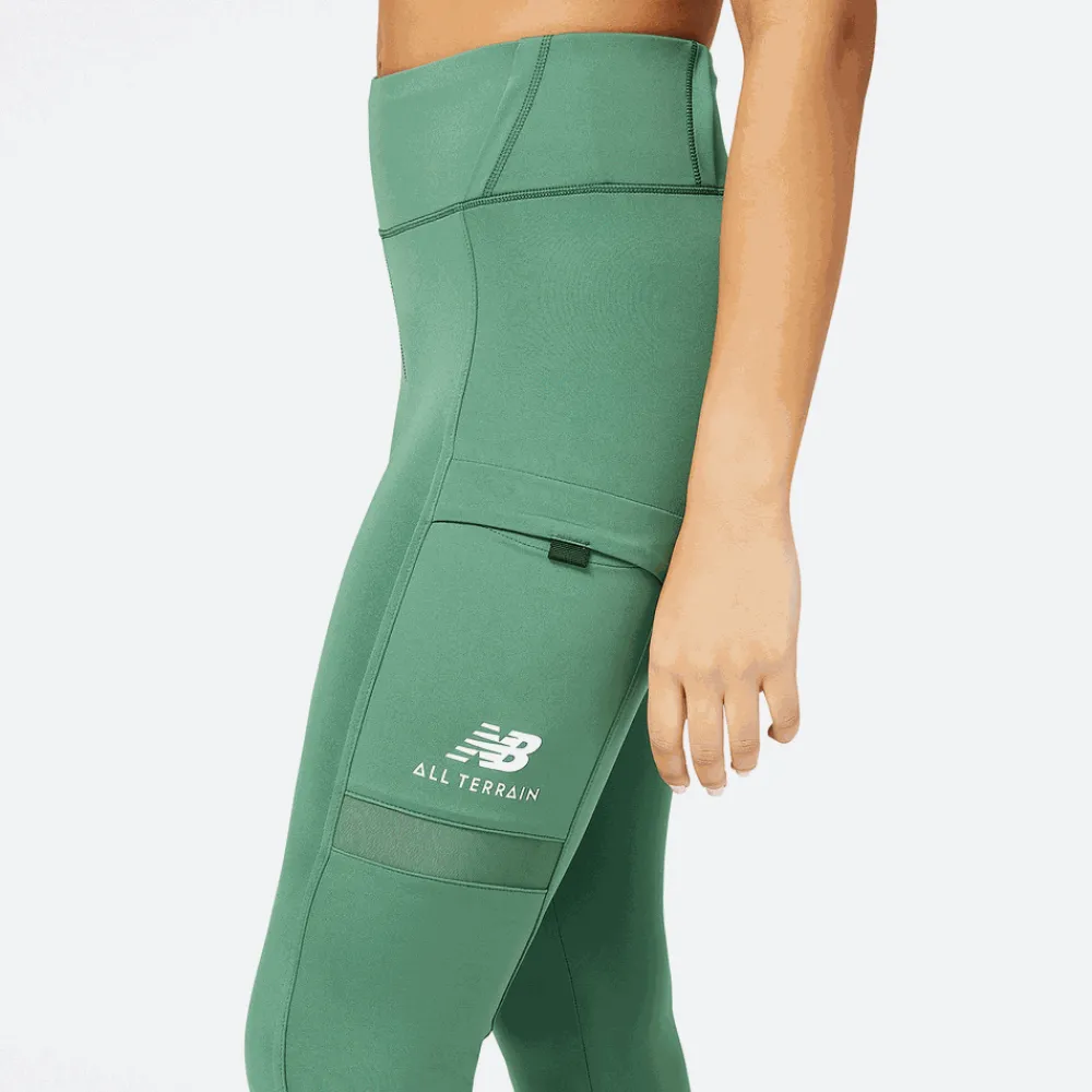 ODZIEZ BIEGOWA|BIEGANIE*New Balance ODZIEZ BIEGOWA|BIEGANIE Spodnie damskie WP21506JD – zielone