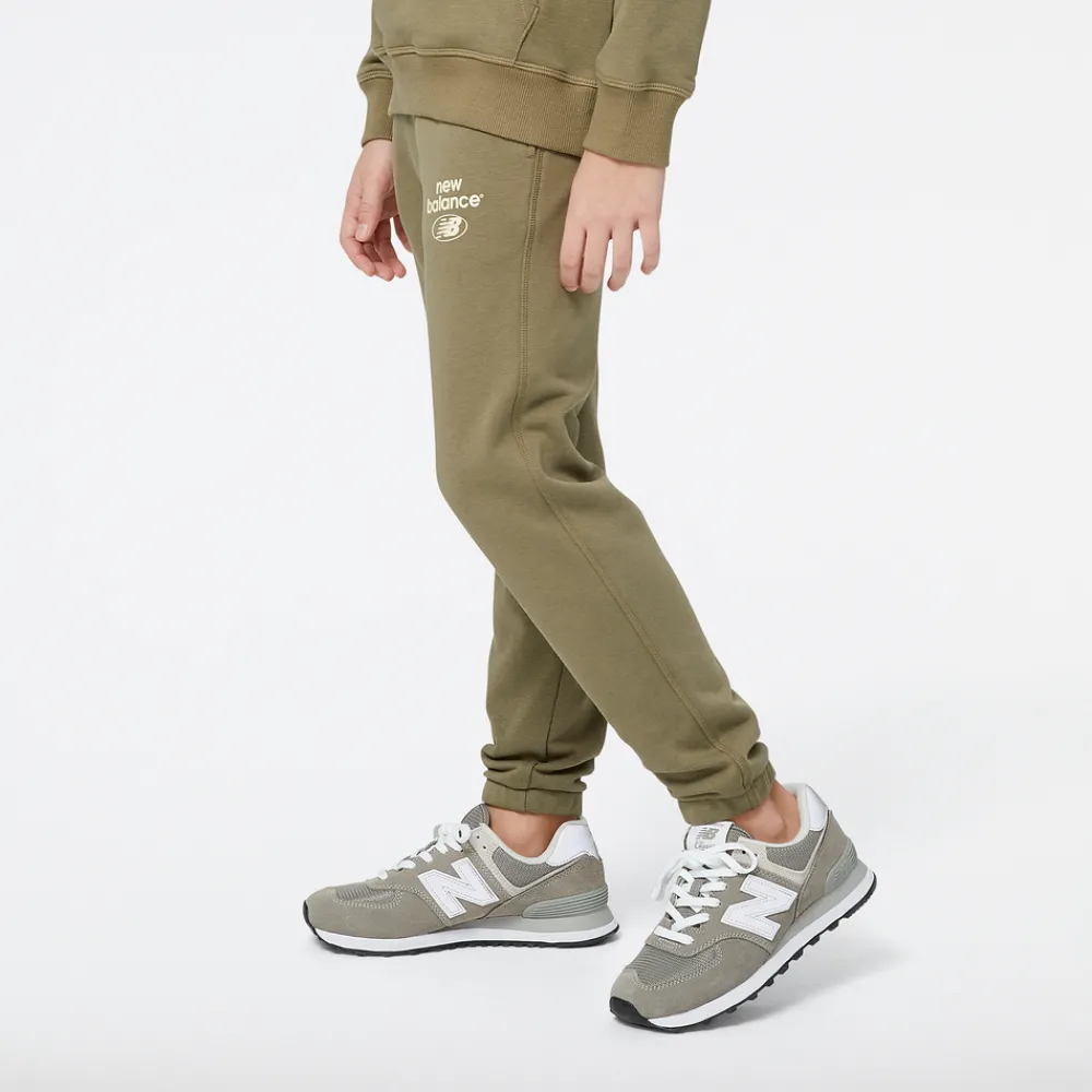 New Balance Spodnie dziecięce YP31515CGN – zielone